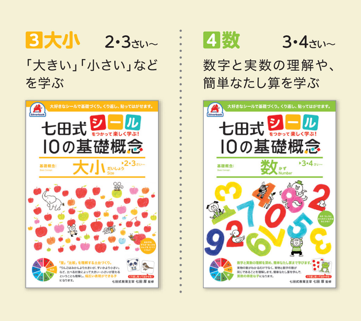 おけいこデビューのお手伝い えんぴつが持てなくても楽しく学べる 七田式10の基礎概念 新発売されました 七田式の幼児教育